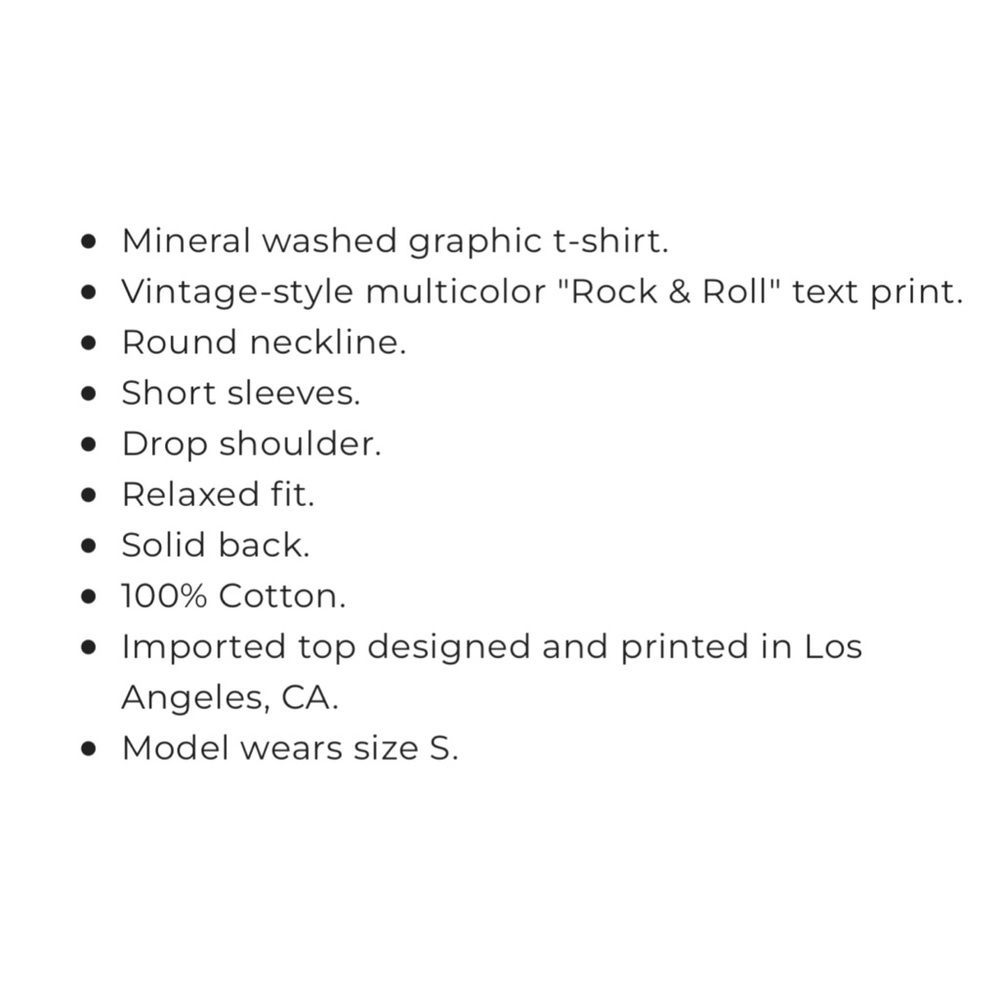 . Rock & Roll Mineral Wash Short Sleeve Graphic T-Shirt - Picture 12 of 14